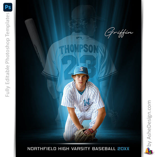 Amped Effects - Uplights Multi-Sport Poster Template For Photoshop