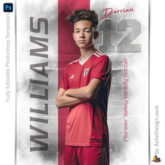 Amped Effects - Whiteout Soccer Sports Poster Template For Photoshop