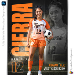 Amped Effects - Double Take Soccer Poster Template For Photoshop