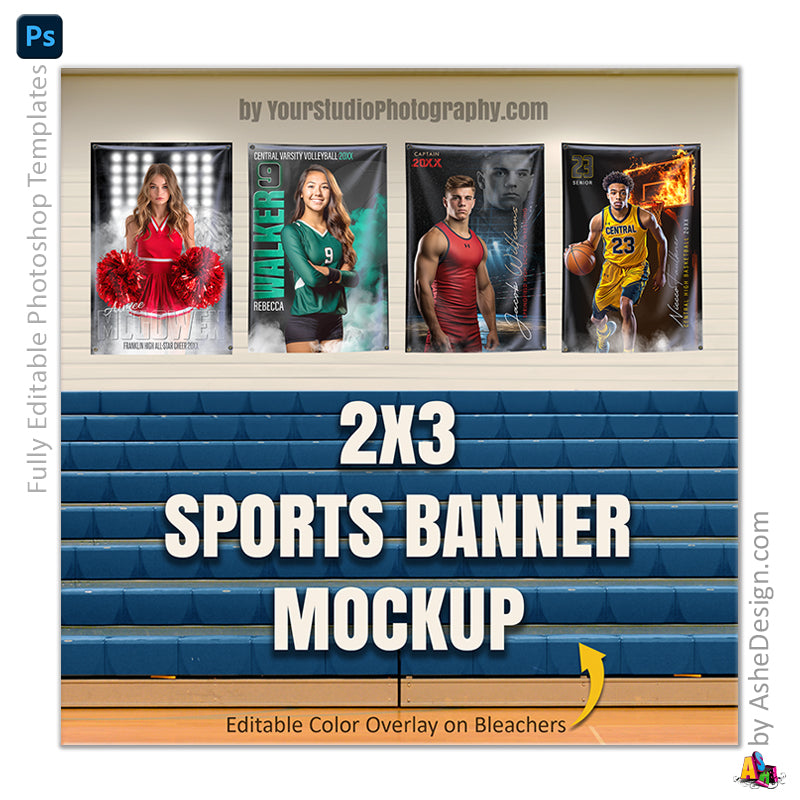 Mockup - Gym Sports Template for Photoshop