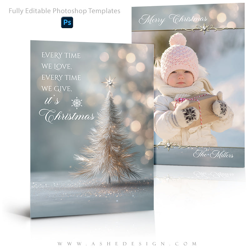 5x7 Flat Card Design - It's Christmas