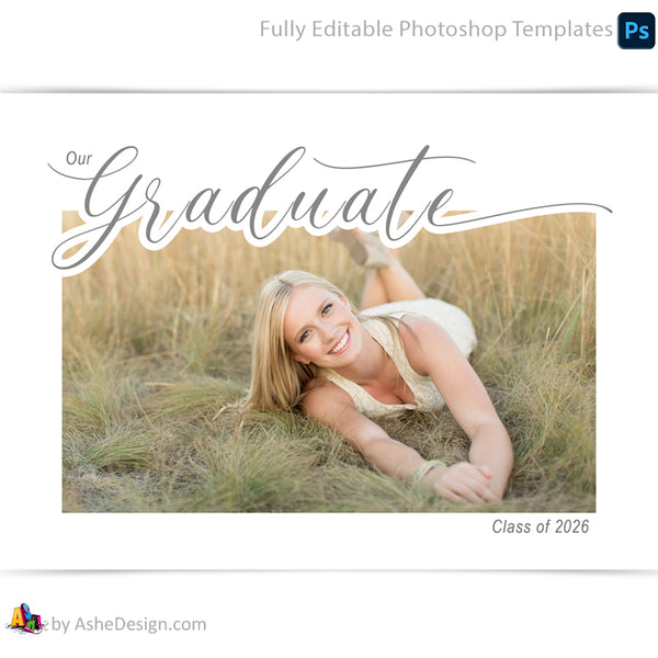 5x7 Flat Card Design - Lovely Graduate