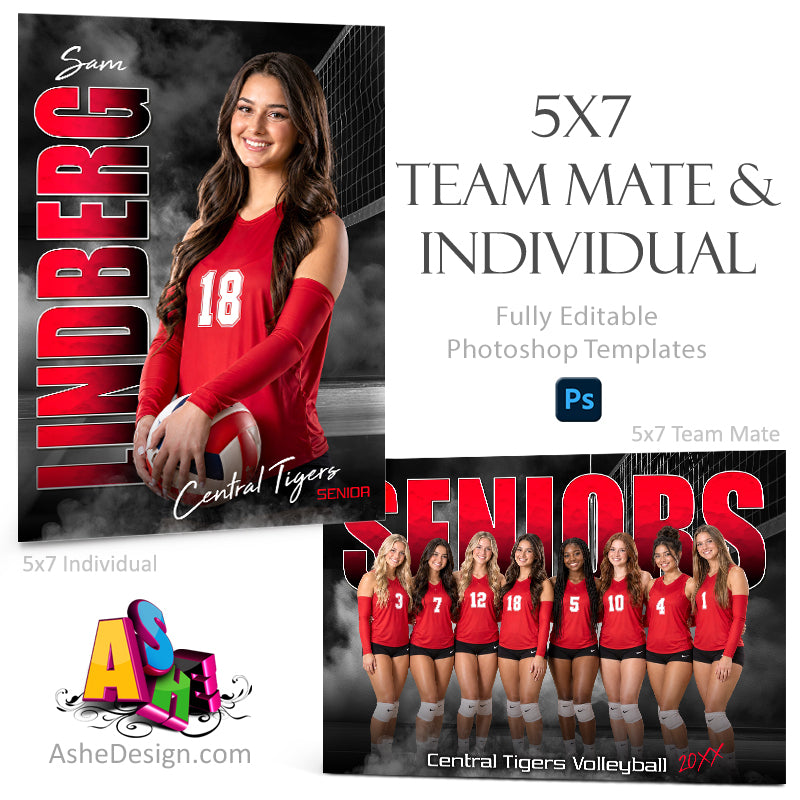 5x7 Team Mate & Individual - Standout Volleyball