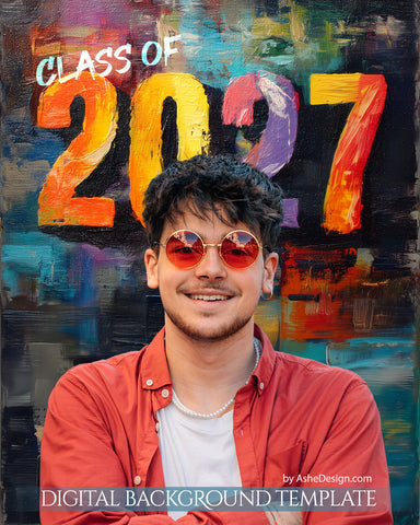 Digital Backdrop Set - Paint Storm 2027