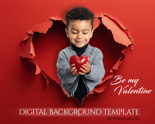 Digital Backdrop Set - Ripping Through Valentine