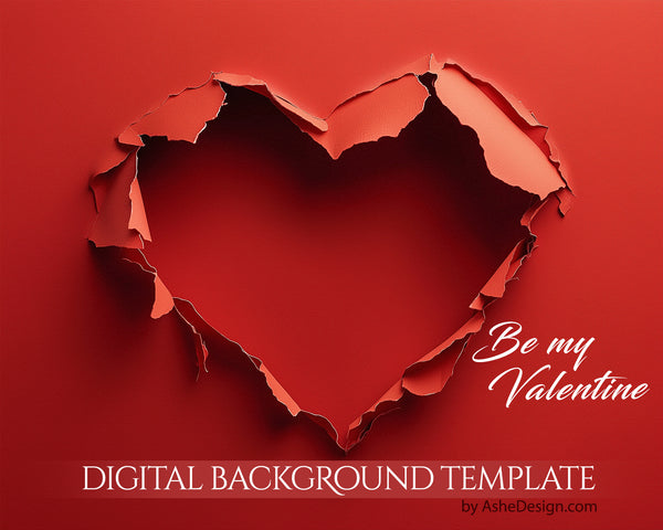 Digital Backdrop Set - Ripping Through Valentine