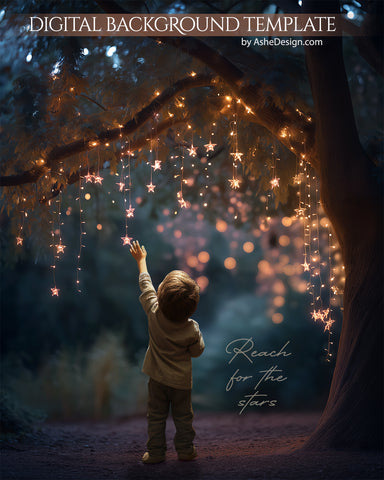 Digital Backdrop Set - Reach For The Stars