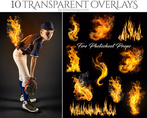 PNG Overlays - Fire Photoshoot Props
