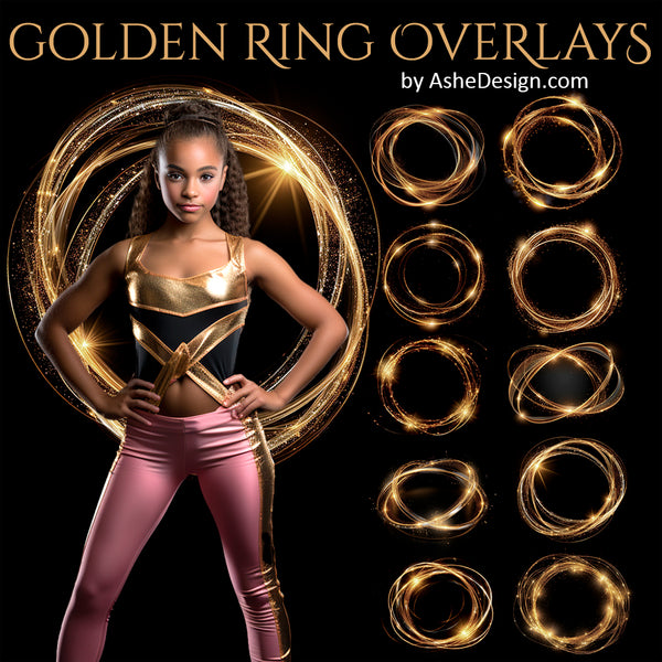 PNG Overlays - Golden Rings