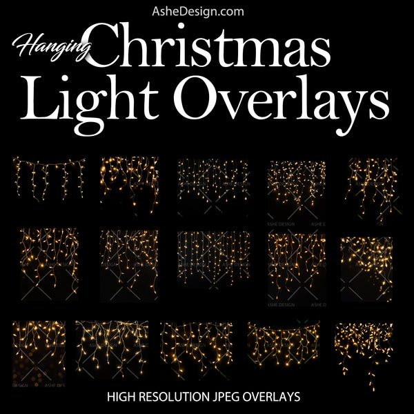 Designer Gems - Hanging Christmas Light Overlays