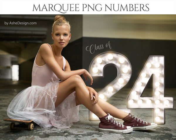 PNG Number Overlays - Marquee