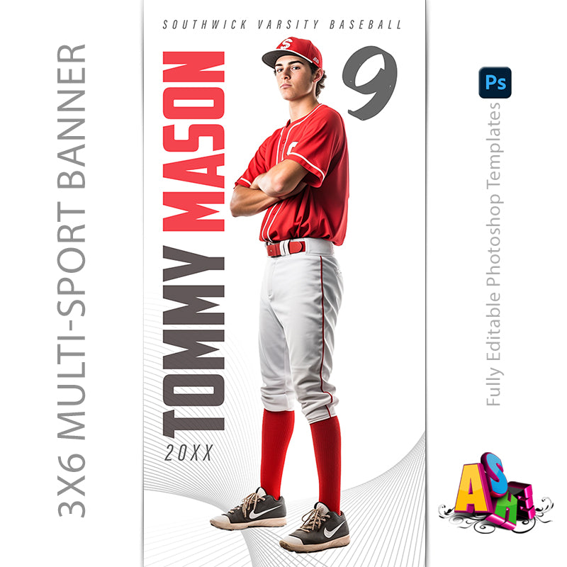 3x6 Multi Sport Banner The MVP Sports Banner Template For Photoshop 3x6 Multi Sport Banner The MVP Sports Banner Template For Photoshop