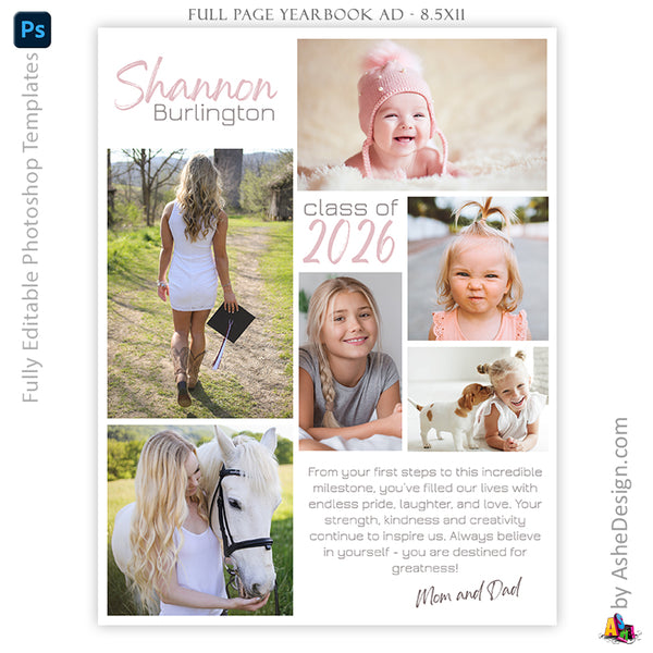 Yearbook Ad Designs - Destined For Greatness