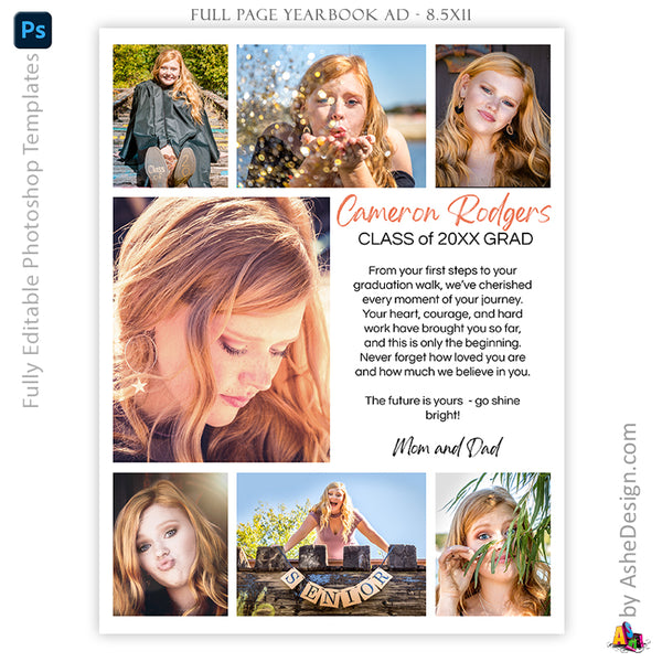 Yearbook Ad Designs - Shine Bright