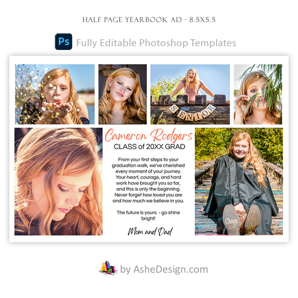 Yearbook Ad Designs - Shine Bright