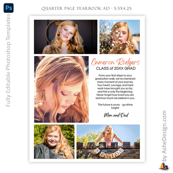 Yearbook Ad Designs - Shine Bright