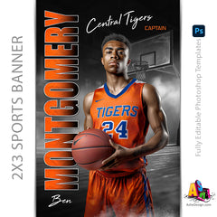2x3 Amped Sports Banner - Standout Basketball