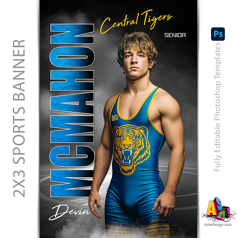 2x3 Amped Sports Banner - Standout Wrestling