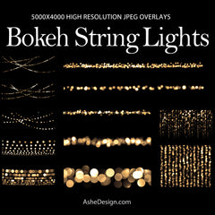 Designer Gems - Bokeh String Light Overlays