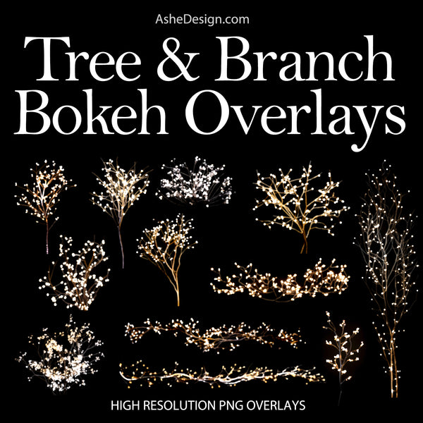 Designer Gems - Tree & Branch Bokeh Overlays