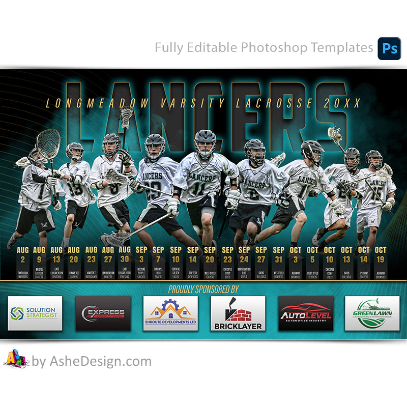 Ashe Design Sports Team Schedule Sponsor Poster Multi Sport ashe-design-sports-team-schedule-sponsor-poster-multi-sport