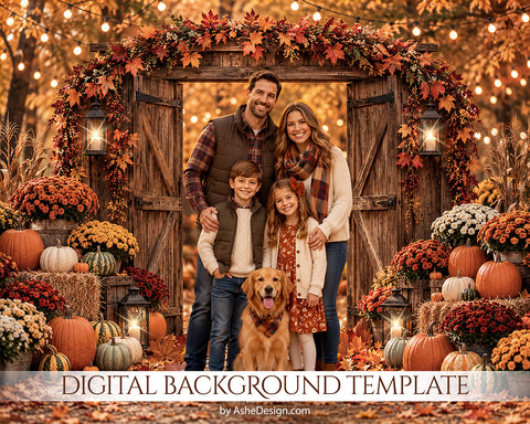 Digital Backdrop Set - Autumn Lights