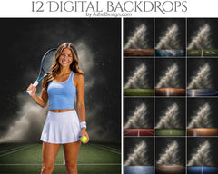 Digital Photography Backdrops - Smoke Bomb Sports