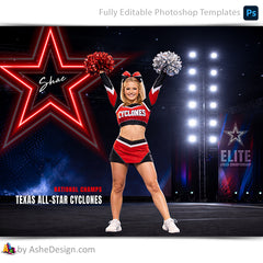 Amped Effects - Team Spirit Sports Poster Template For Photoshop