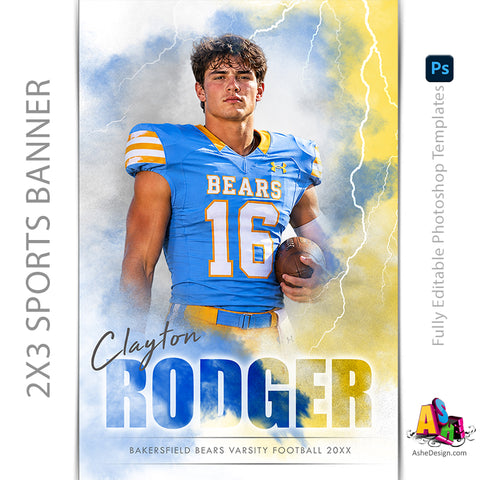 2x3 Amped Sports Banner - Electrified