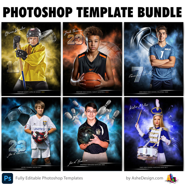 Amped Effects Sports Poster Bundle - Electric Explosion 1