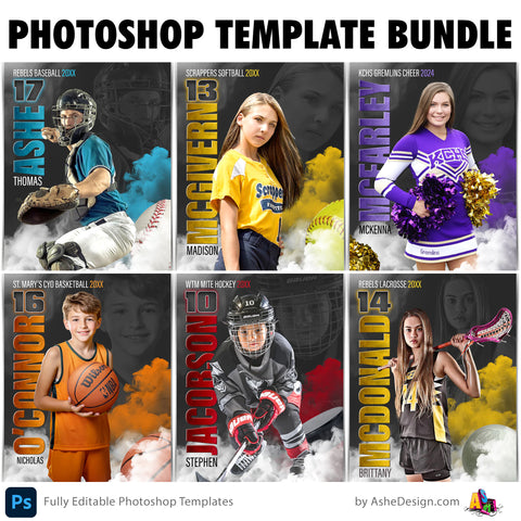 Amped Effects Sports Poster Bundle - Sports Legends 1