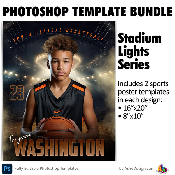 Amped Effects Sports Poster Bundle - Stadium Lights 1