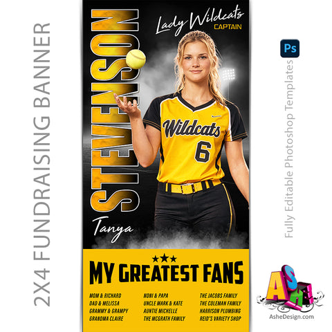 Fundraising Sports Banner - Standout Softball