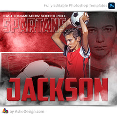Amped Effects - Nitro Fusion Soccer Poster Template For Photoshop