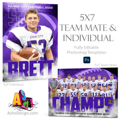 5x7 Team Mate & Individual - Nitro Fusion - Football