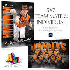 5x7 Team Mate & Individual - Standout Baseball