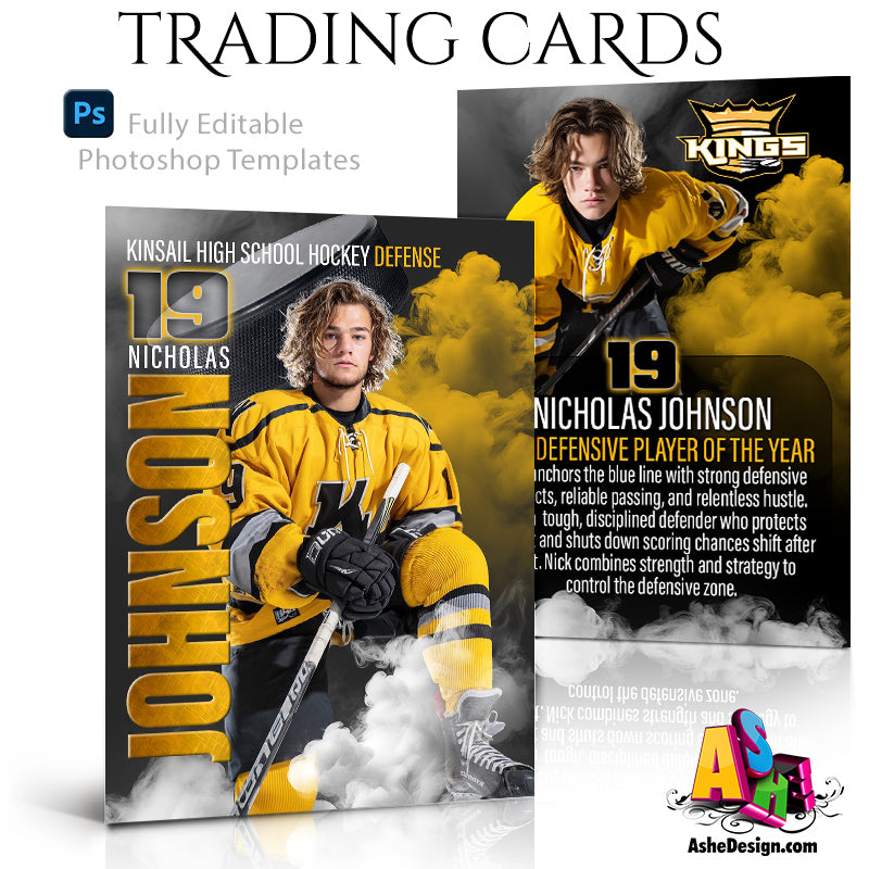 Ashe Design Sports Trading Cards - Sports Legends Hockey