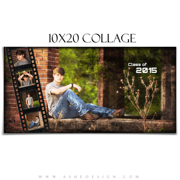 Seniors Collage 10x20 | Film Strip Grunge