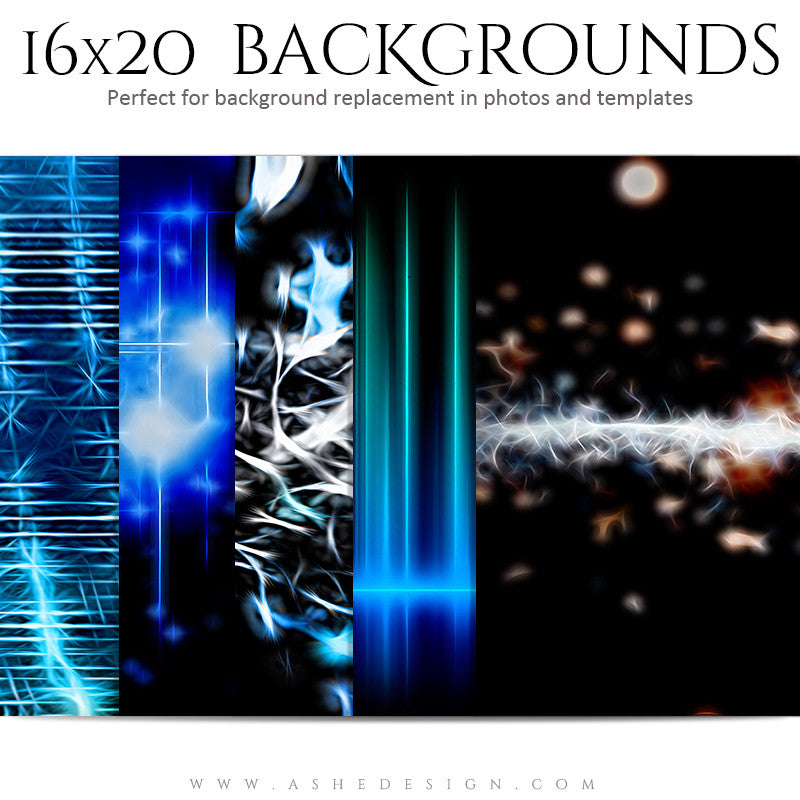 Backgrounds 16x20 | Techno Universe set