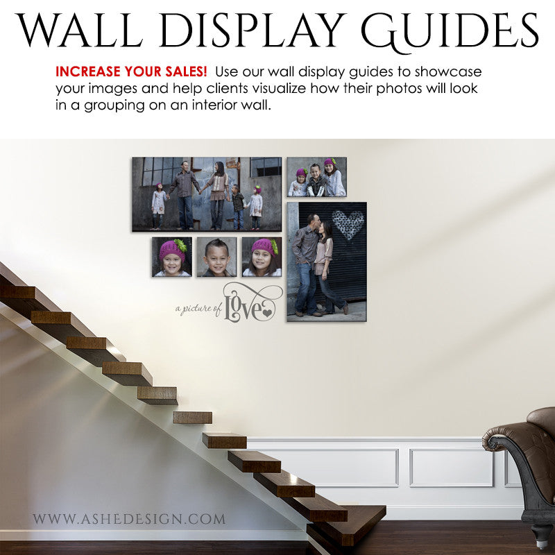Photography Wall Display Guides | Simply White - Stairs1