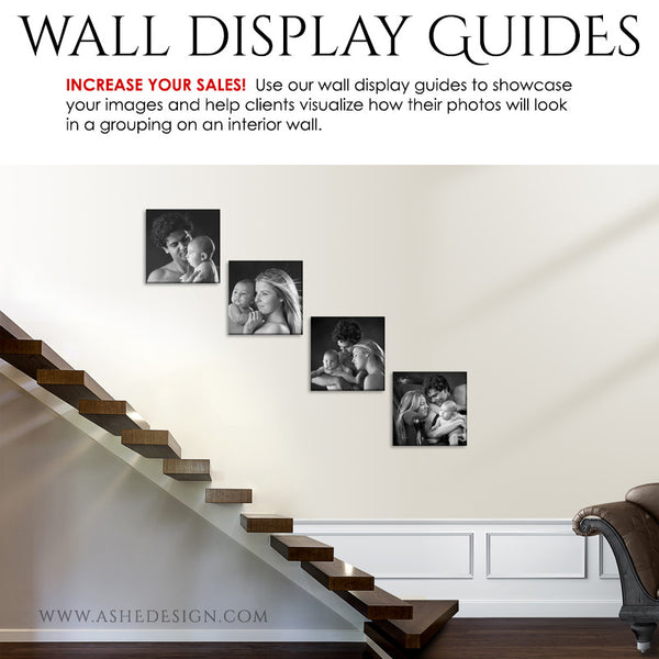 Photography Wall Display Guides | Simply White - Stairs3