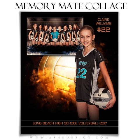 Sports Memory Mates 8x10 - Backdraft Volleyball