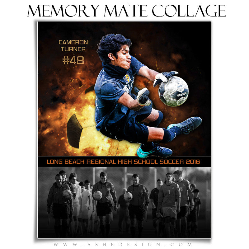 Sports Memory Mates 8x10 - Backdraft Soccer