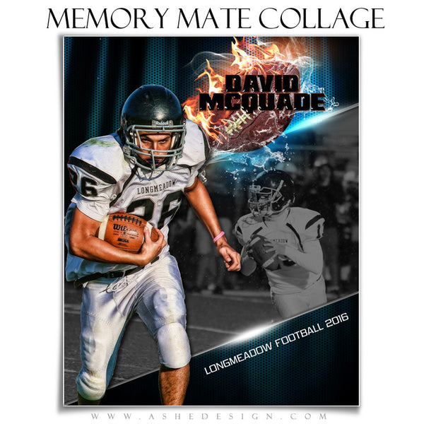 Sports Memory Mates 8x10 - Fire Storm Football