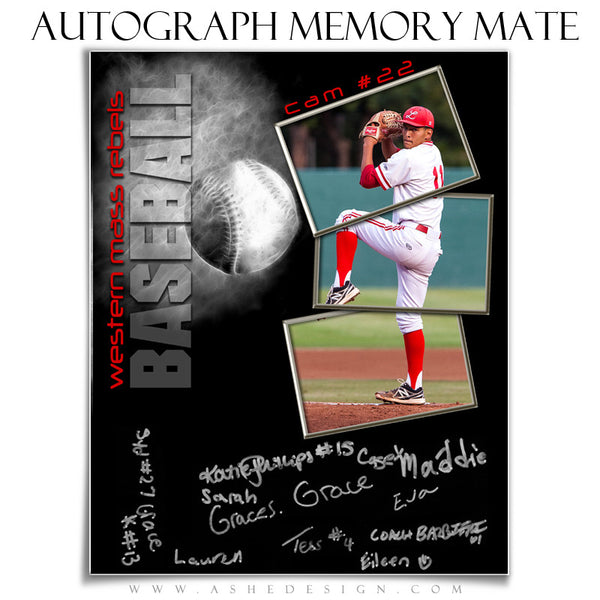 Autograph Sports Memory Mates 8x10 | Baseball