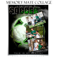 Sports Memory Mates 8x10 - Up In Smoke-Soccer