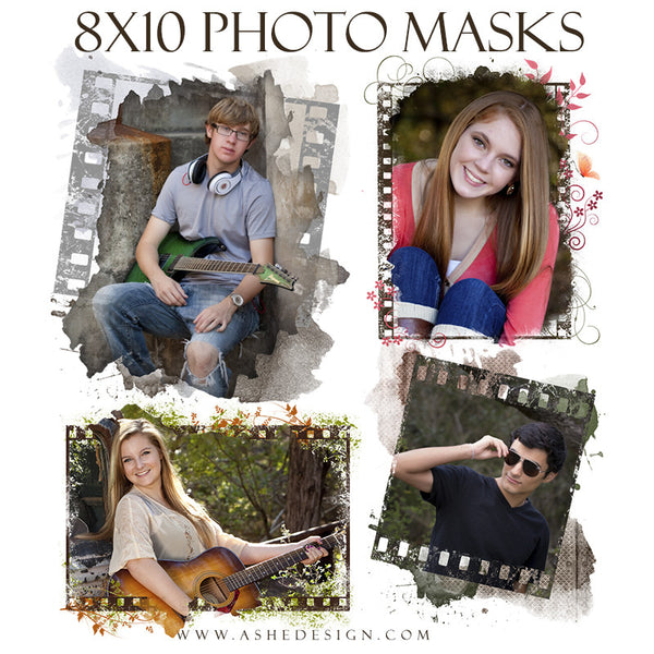 Ashe Design | Designer Gems 8x10 Photo Masks | Film Strip set