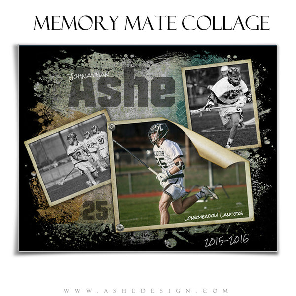 Sports Memory Mates 8x10 | Ripped hz lax