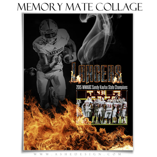 Inferno 8x10 Sports Memory Mates Template vt