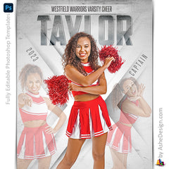 Amped Effects - Crossing The Line Multi-Sport Poster Template For Photoshop